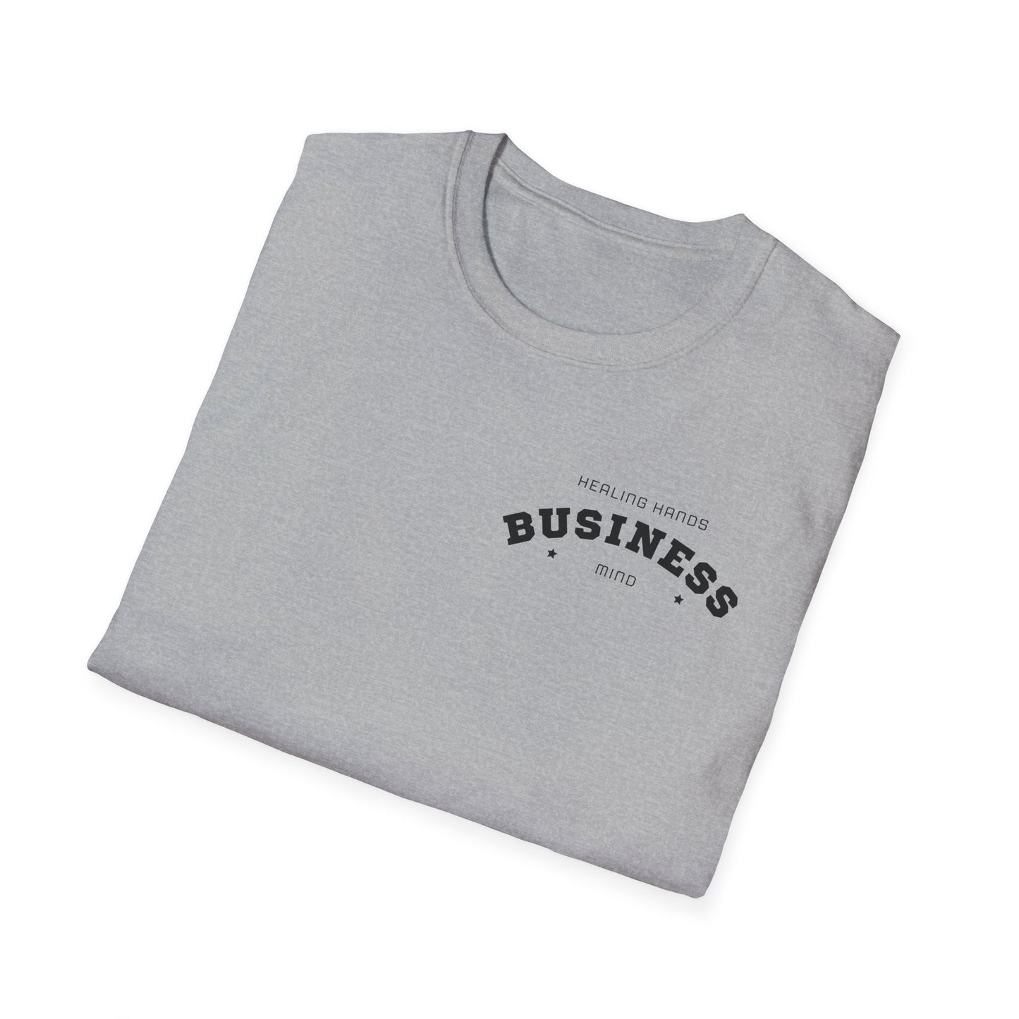 Healing Hands, Business Minds – Unisex Softstyle T-Shirt
