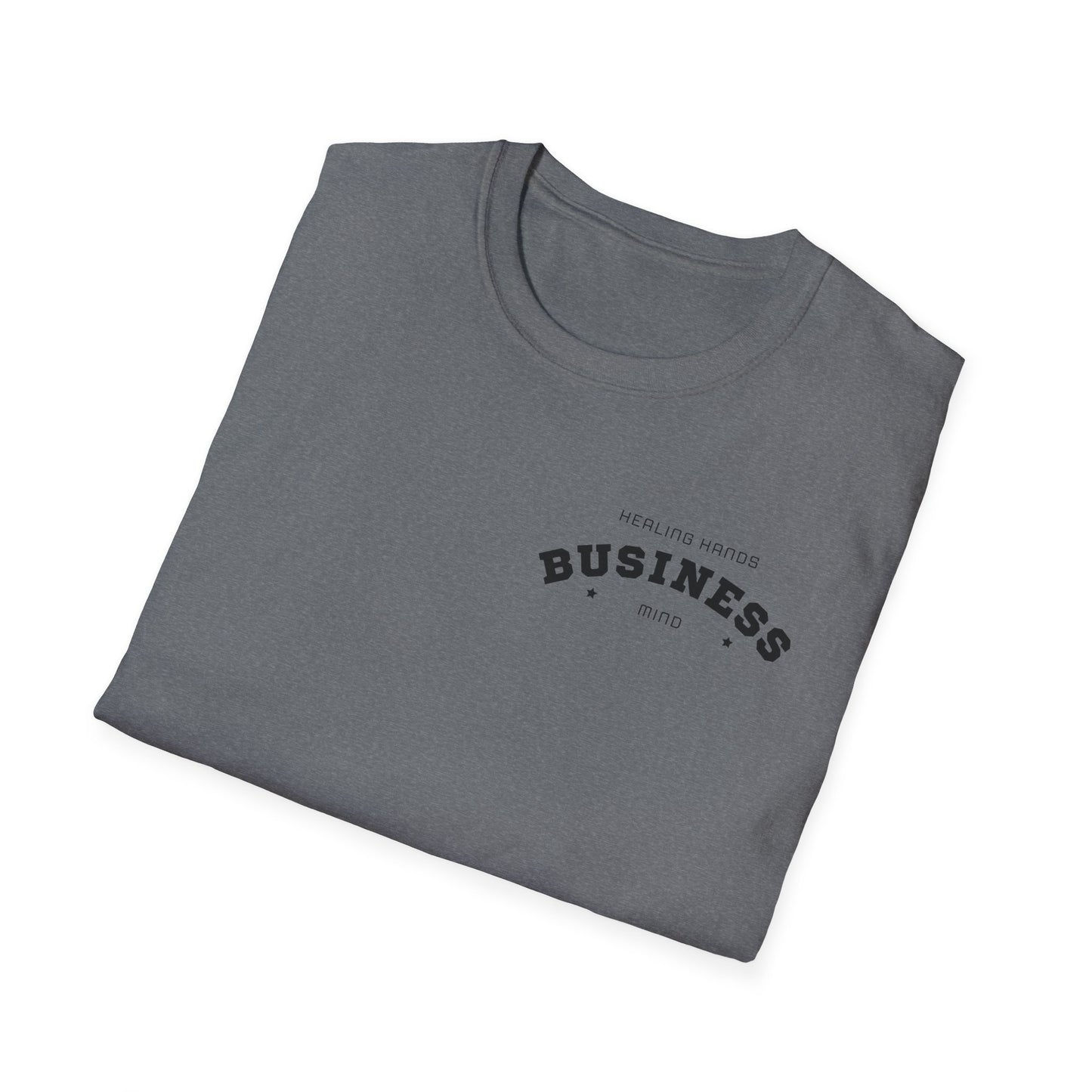 Healing Hands, Business Minds – Unisex Softstyle T-Shirt