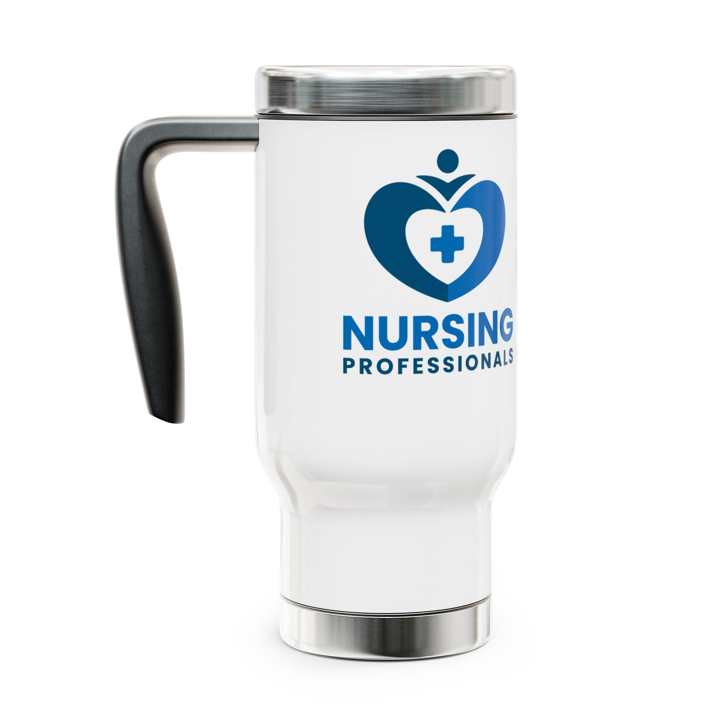 Are You a Nursing Professional? Stainless Steel Travel Mug with Handle