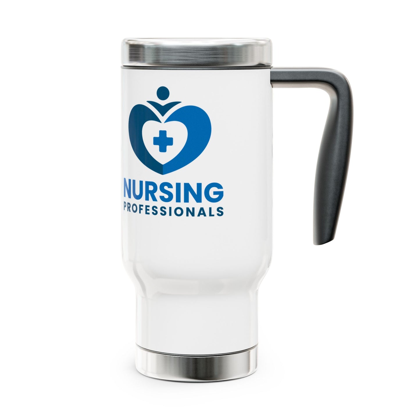 Are You a Nursing Professional? Stainless Steel Travel Mug with Handle