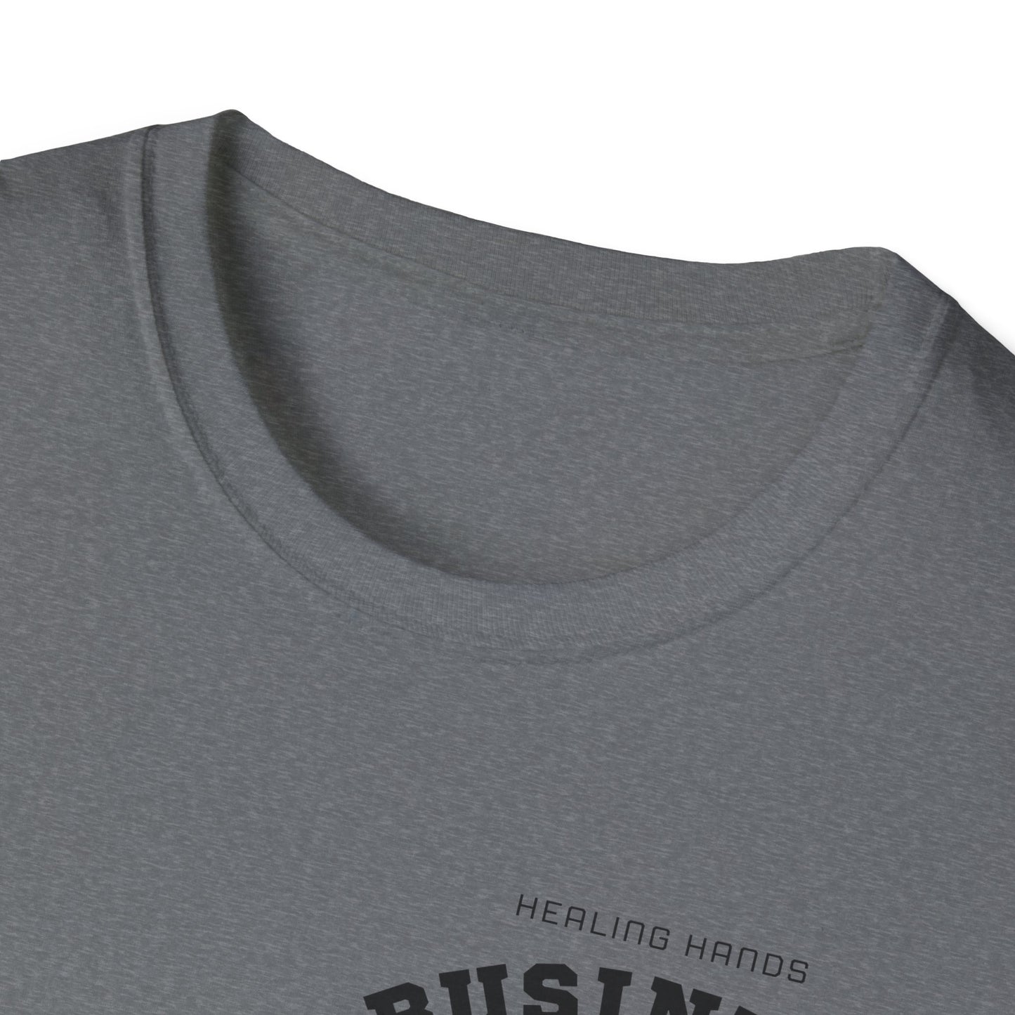 Healing Hands, Business Minds – Unisex Softstyle T-Shirt