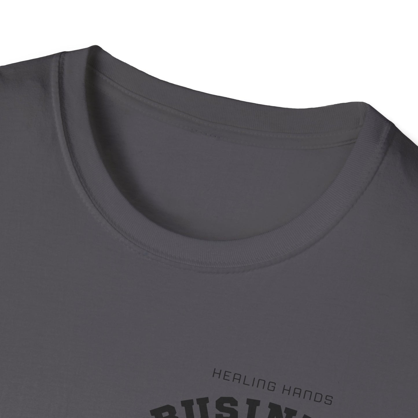 Healing Hands, Business Minds – Unisex Softstyle T-Shirt