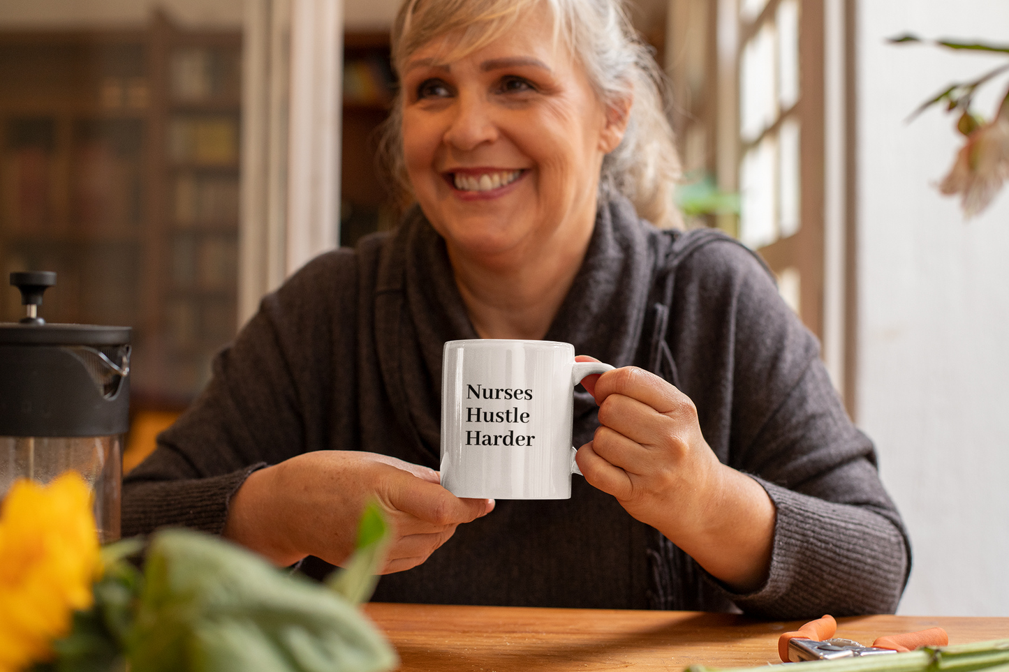 Funny Nurse Mug - Nurses Hustle Harder - Coffee Cup for Nurses - Nurse Appreciation Gift - RN LPN CNA Gift - Nursing School Grad Gift